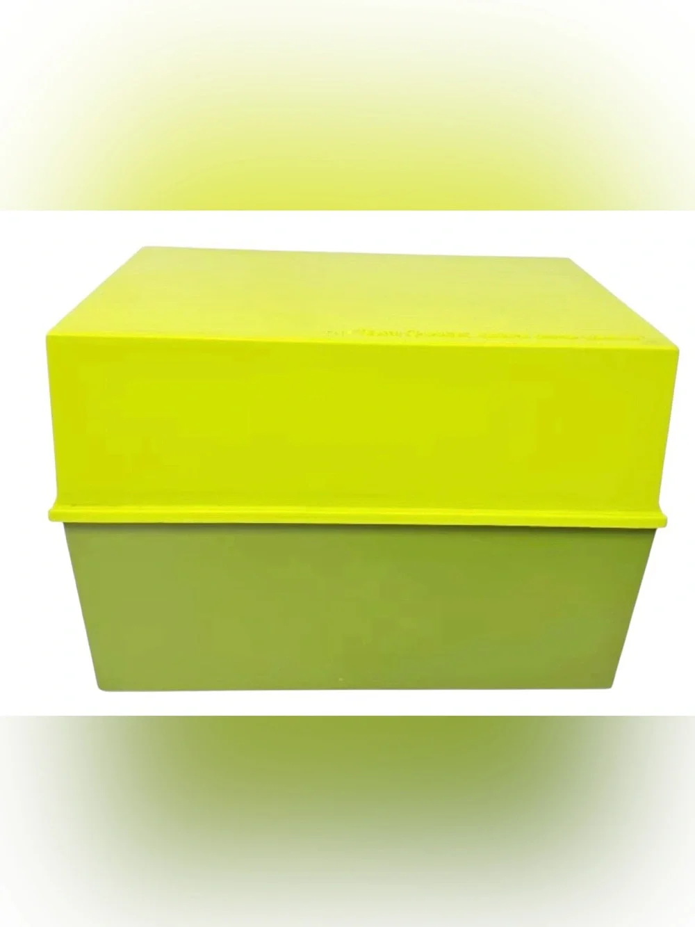 Vintage Betty Crocker Recipe Card Library – Green Plastic Storage Box